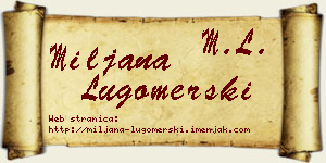 Miljana Lugomerski vizit kartica